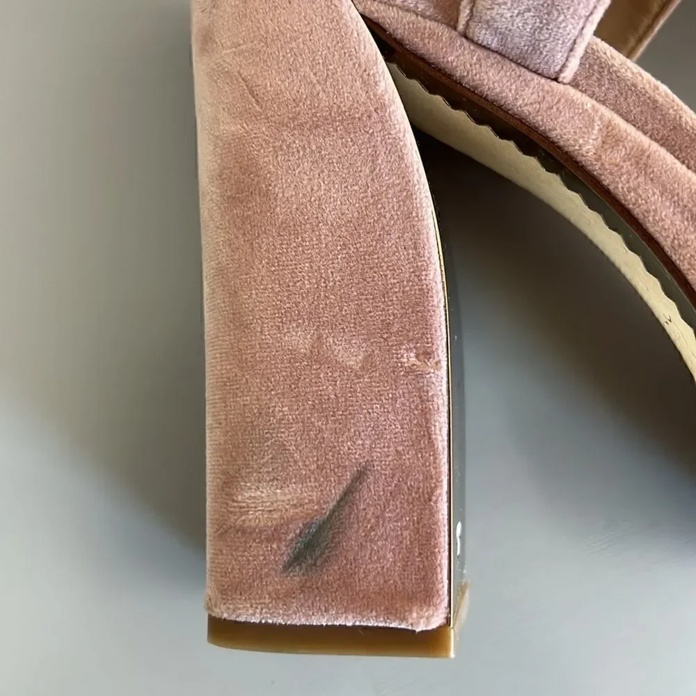 Tory Burch Loretta Velvet Platform Size 11